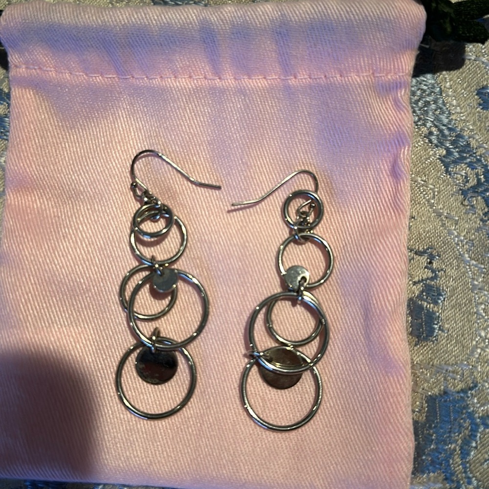 Lia Sophia silver dangle earrings